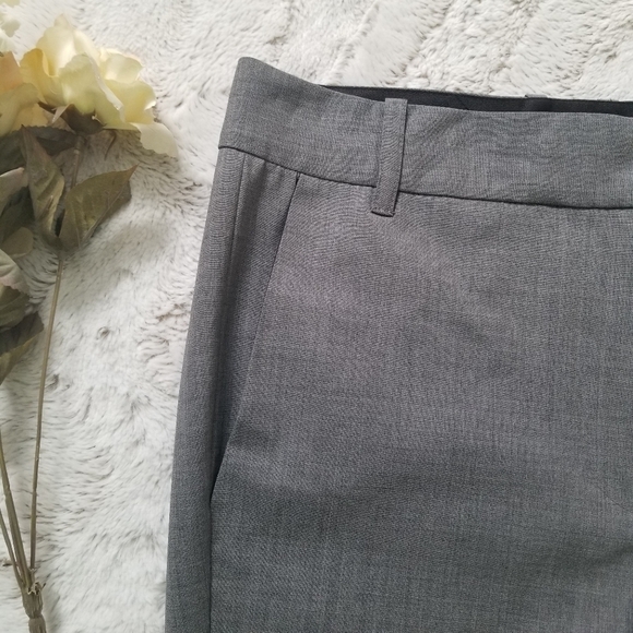 Elizabeth And James Gray Flat Front Pegged Wool Cropped Pants Size 2 - Picture 3 of 15